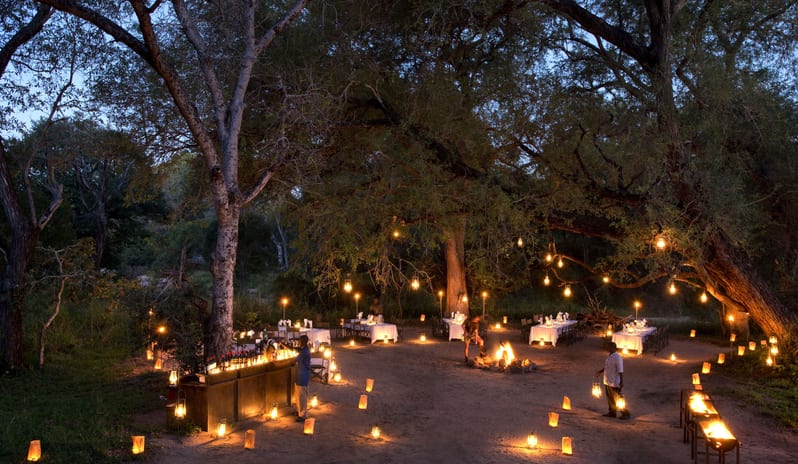 Lion Sands, Tinga Lodge-Lion Sands Sabi Sand Bush Dinner